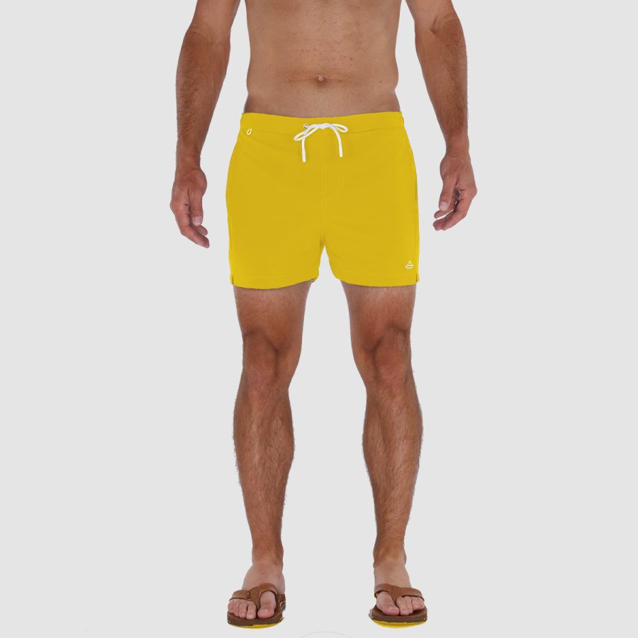 Yellow Swim Trunks: 3 inch inseam 01