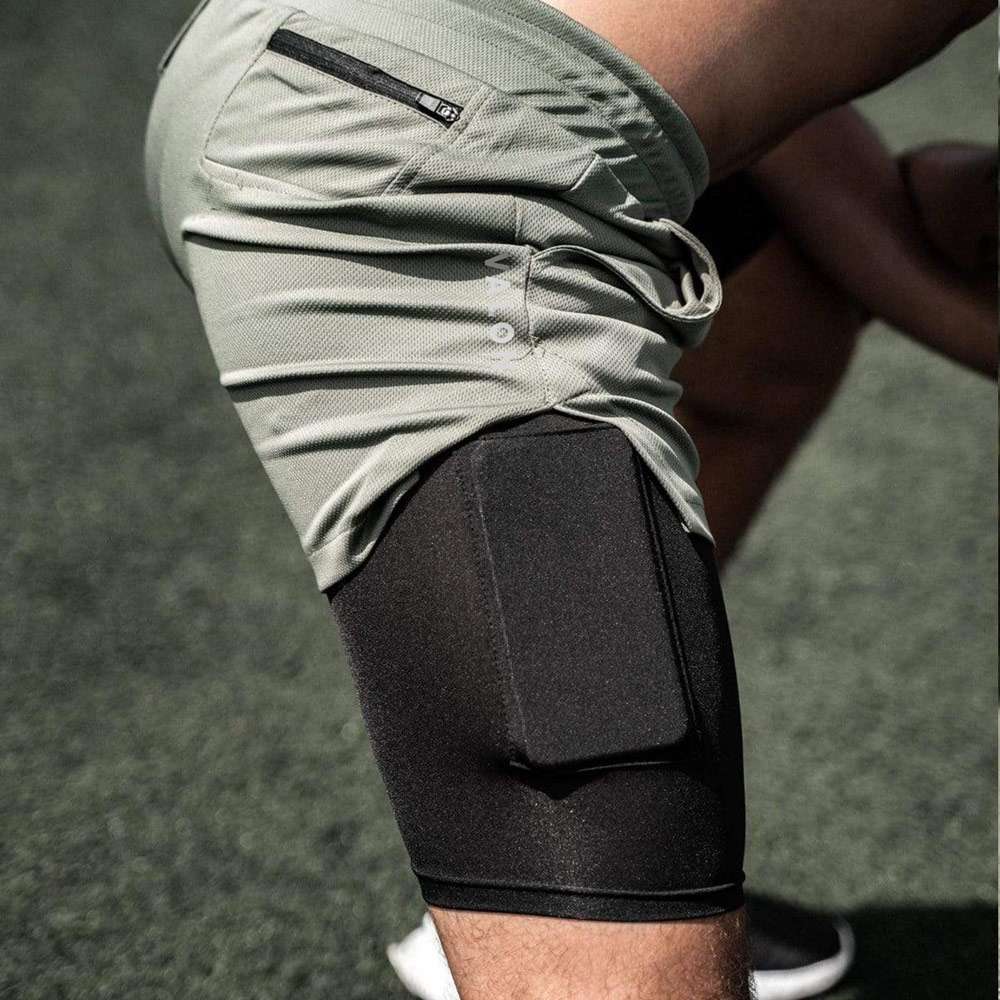Avalon Hybrid: Mens Gym Shorts with compression liner 3