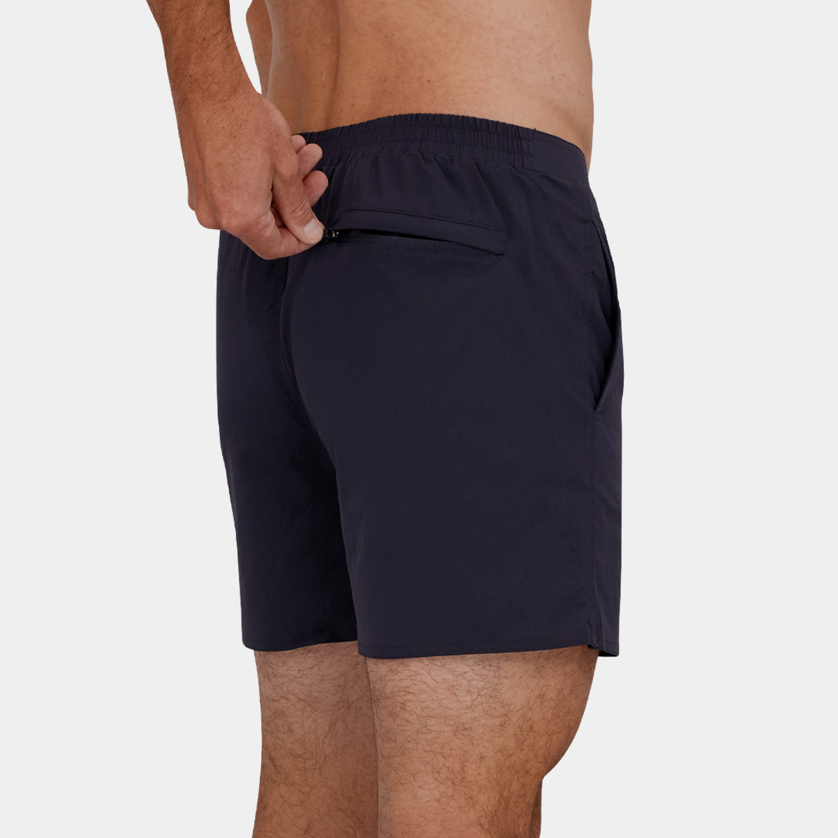 Mens 15 Inch Swim Trunks: Charcoal - 5