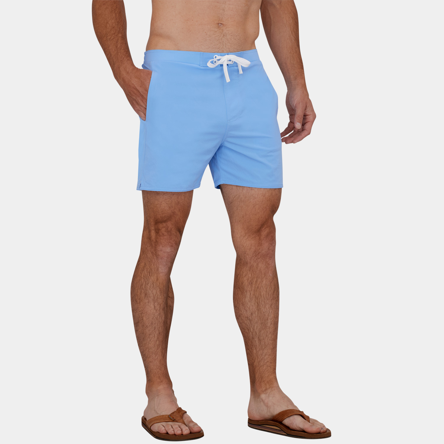 Short Board Shorts: Rincon Carolina Blue - 2