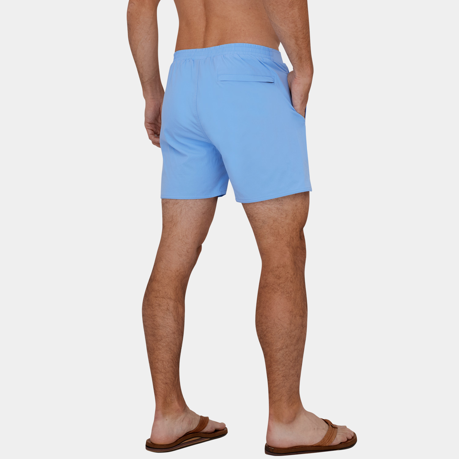 Short Board Shorts: Rincon Carolina Blue - 6
