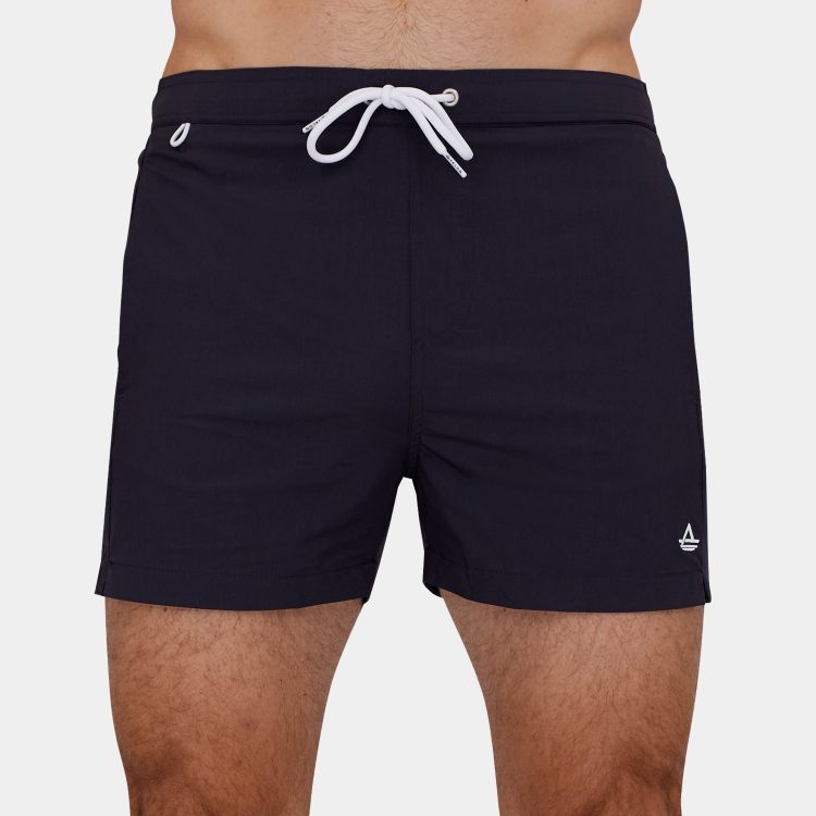 Men's Short Swim Trunks: 3 Inch Inseam - Charcoal