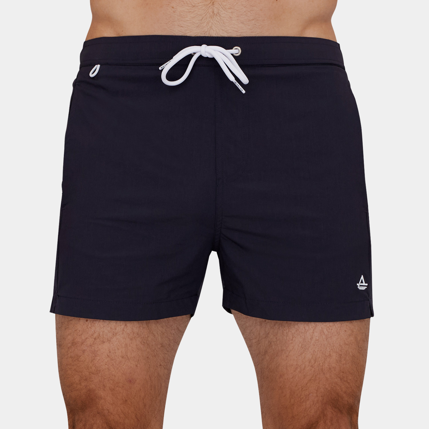 Men's Short Swim Trunks: 3 Inch Inseam - Charcoal