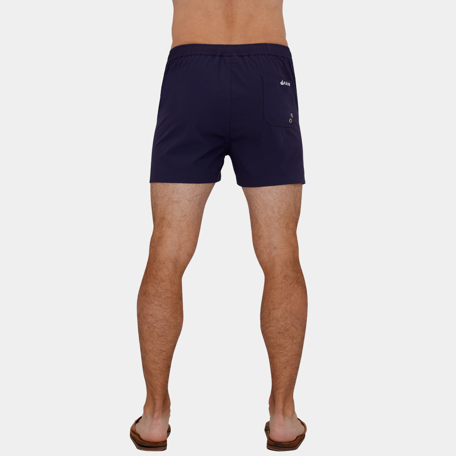 Classics Short Length Swim Trunks: Navy Blue - 04