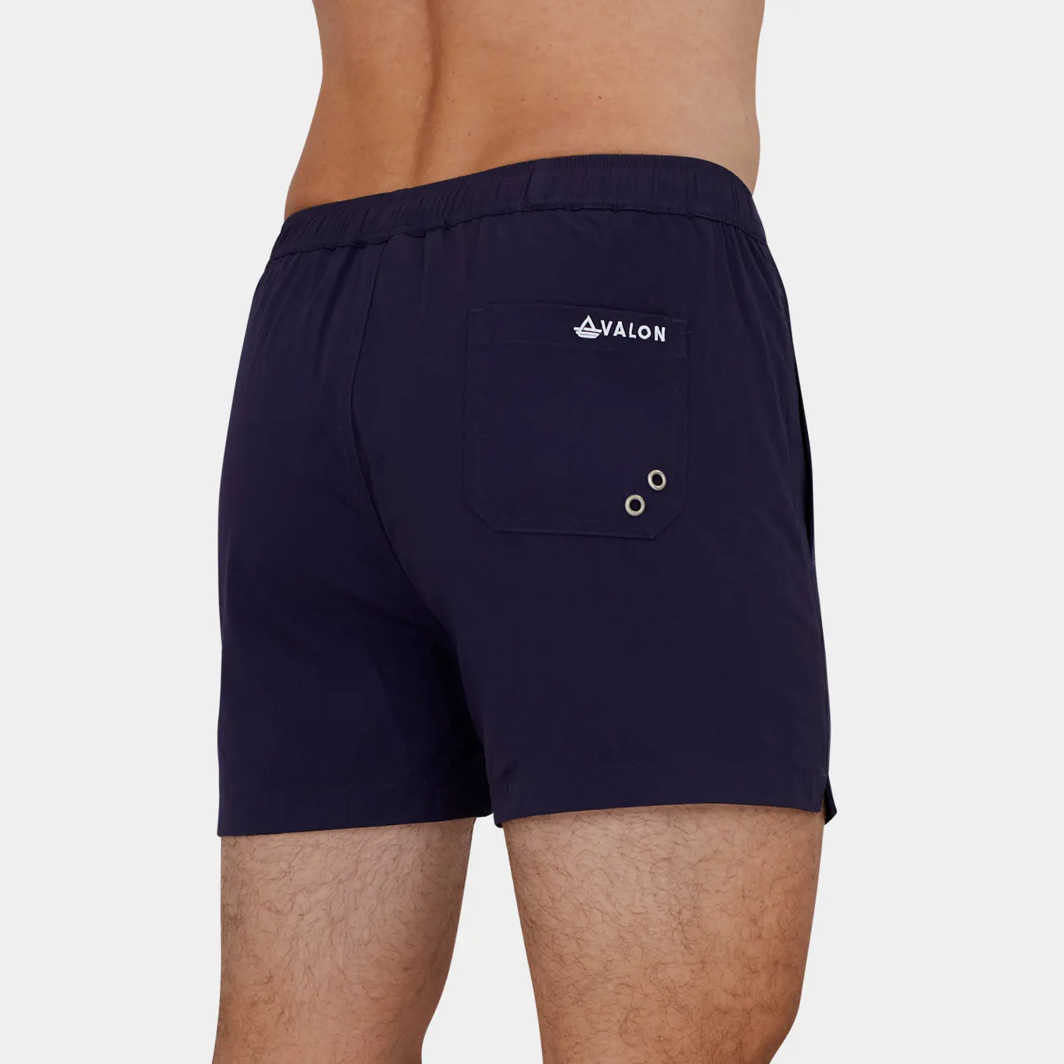 Classics Short Length Swim Trunks: Navy Blue - 05