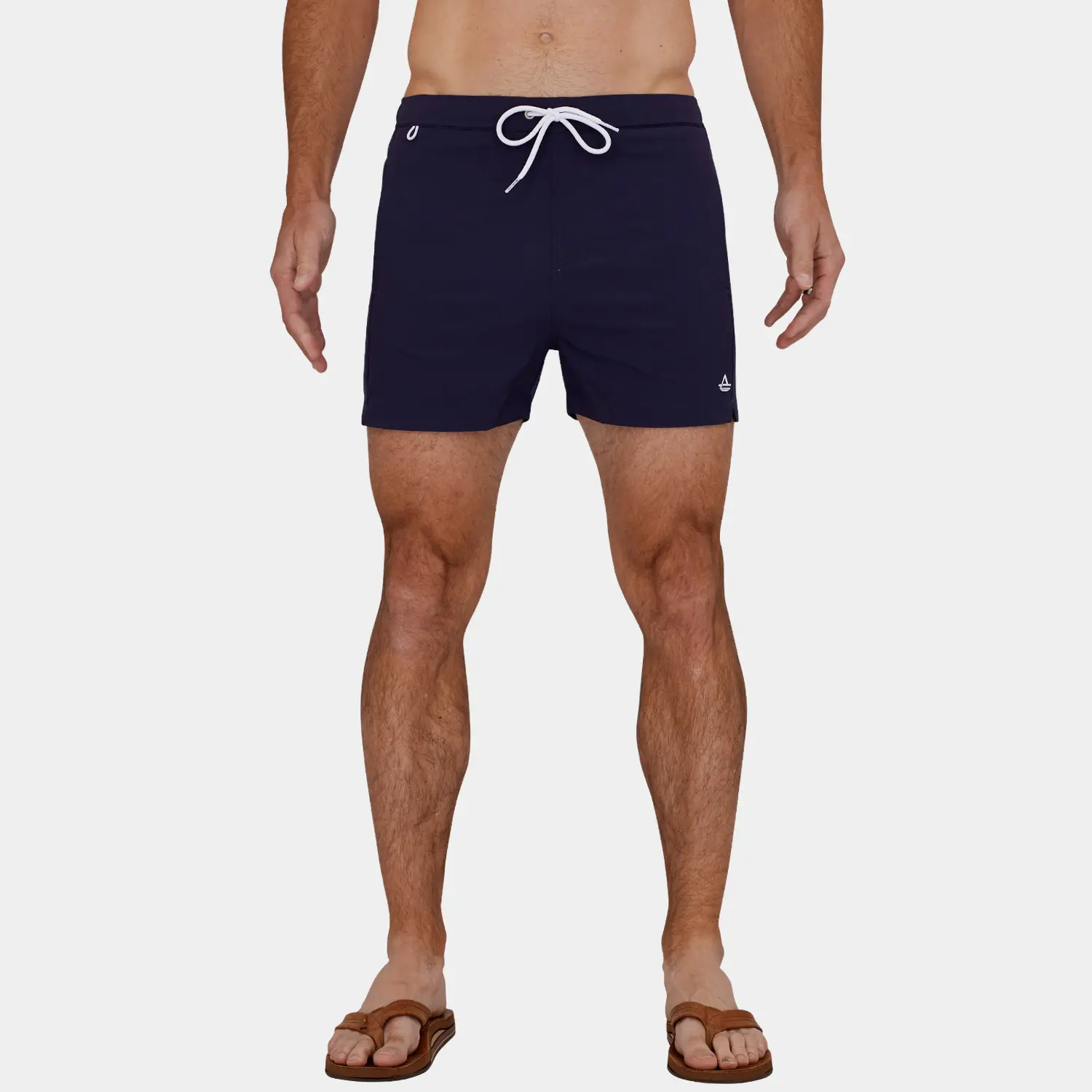 Classics Short Length Swim Trunks: Navy Blue - 08