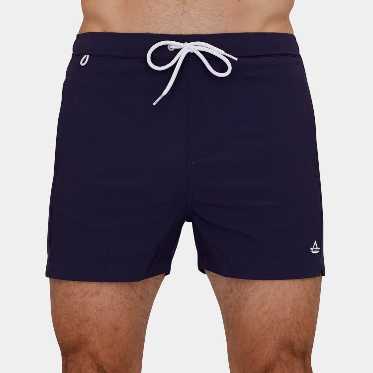 Classics Short Length Swim Trunks: Navy Blue