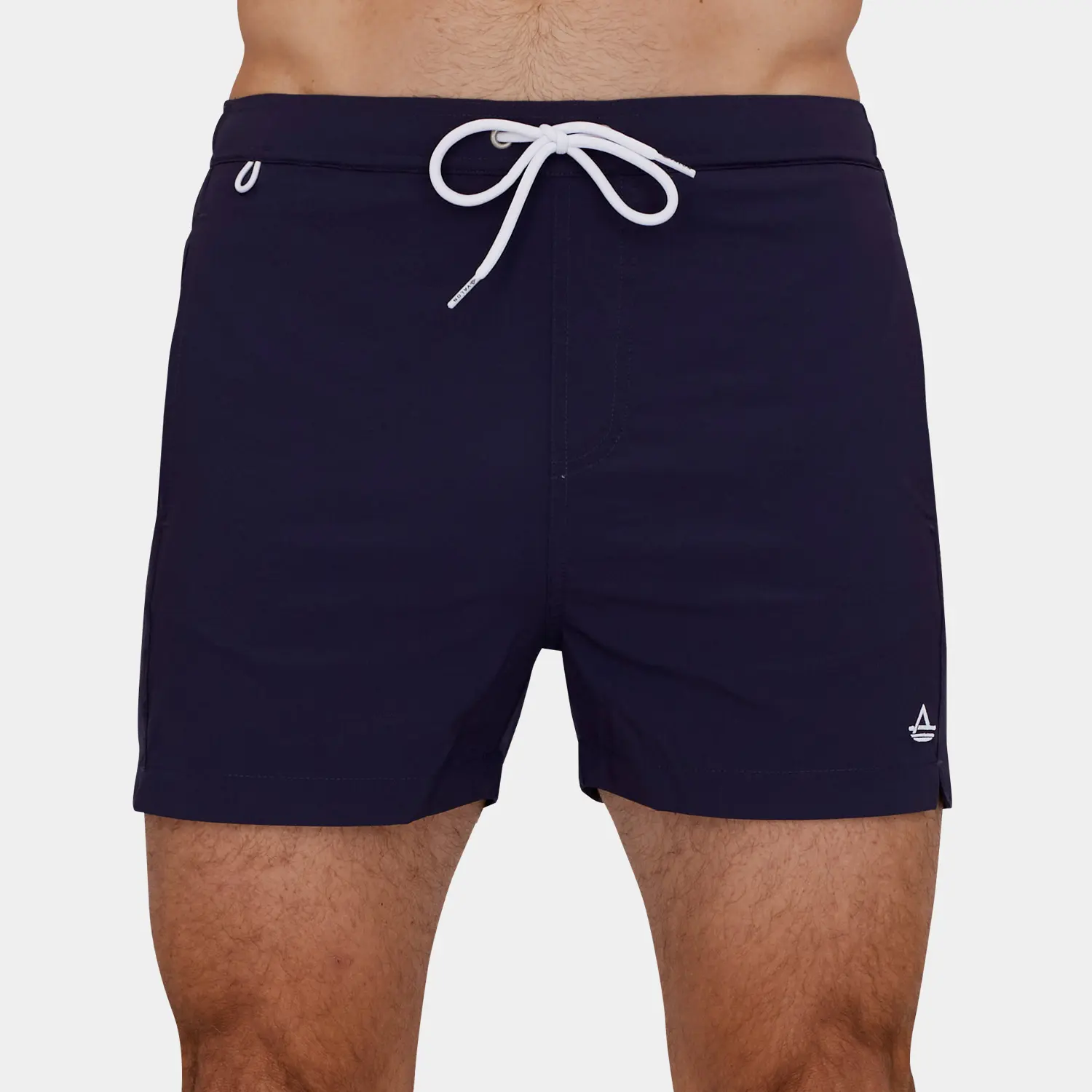 Classics Short Length Swim Trunks: Navy Blue