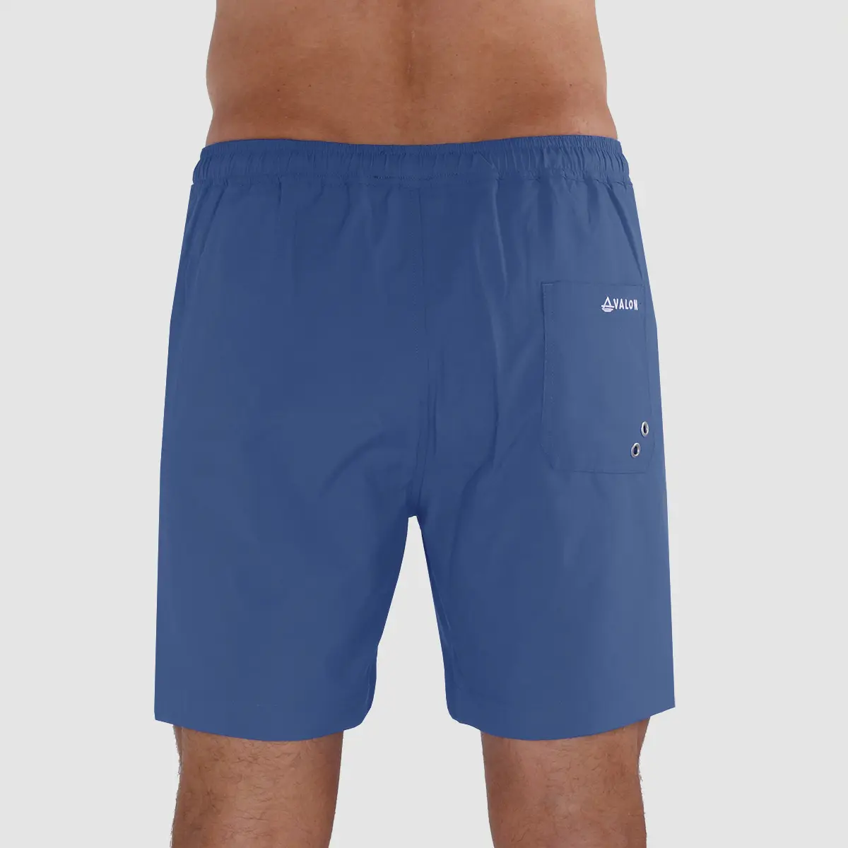 Avalon Swim Trunks with Compression Liner: Stone Blue