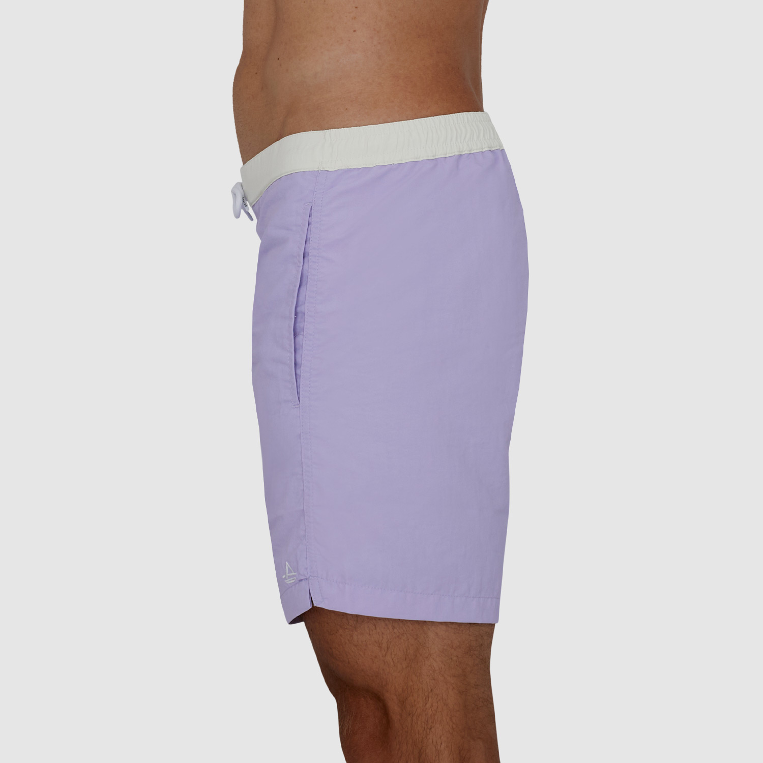 Mens Short Swim Trunks: Lavender 03