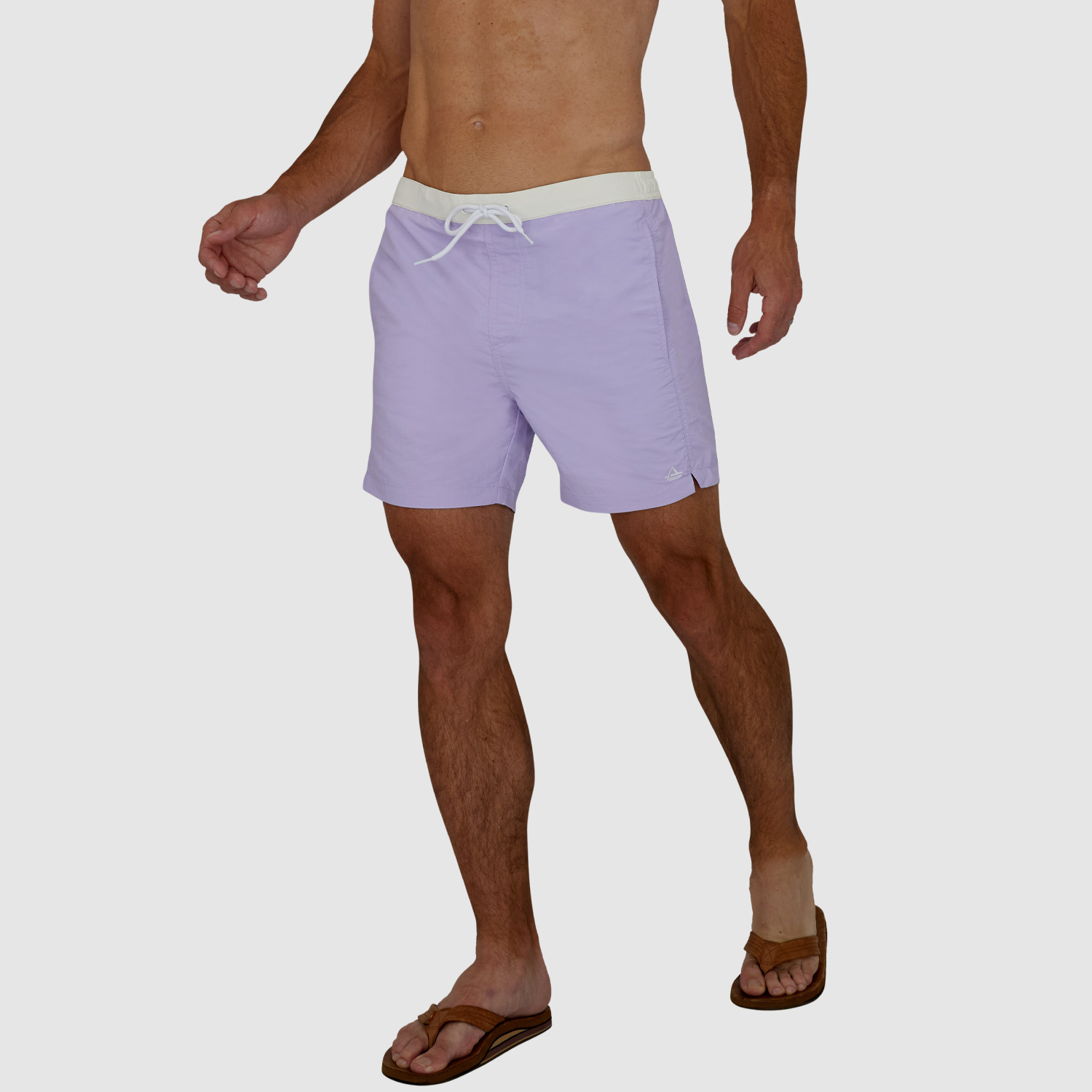 Mens Short Swim Trunks: Lavender 05