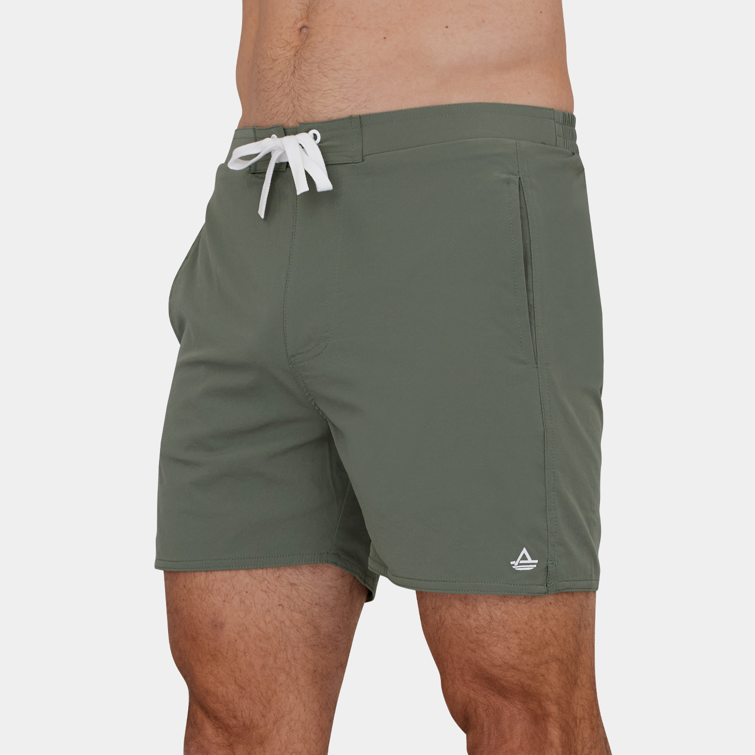 15 Inch Board Shorts: Green -3
