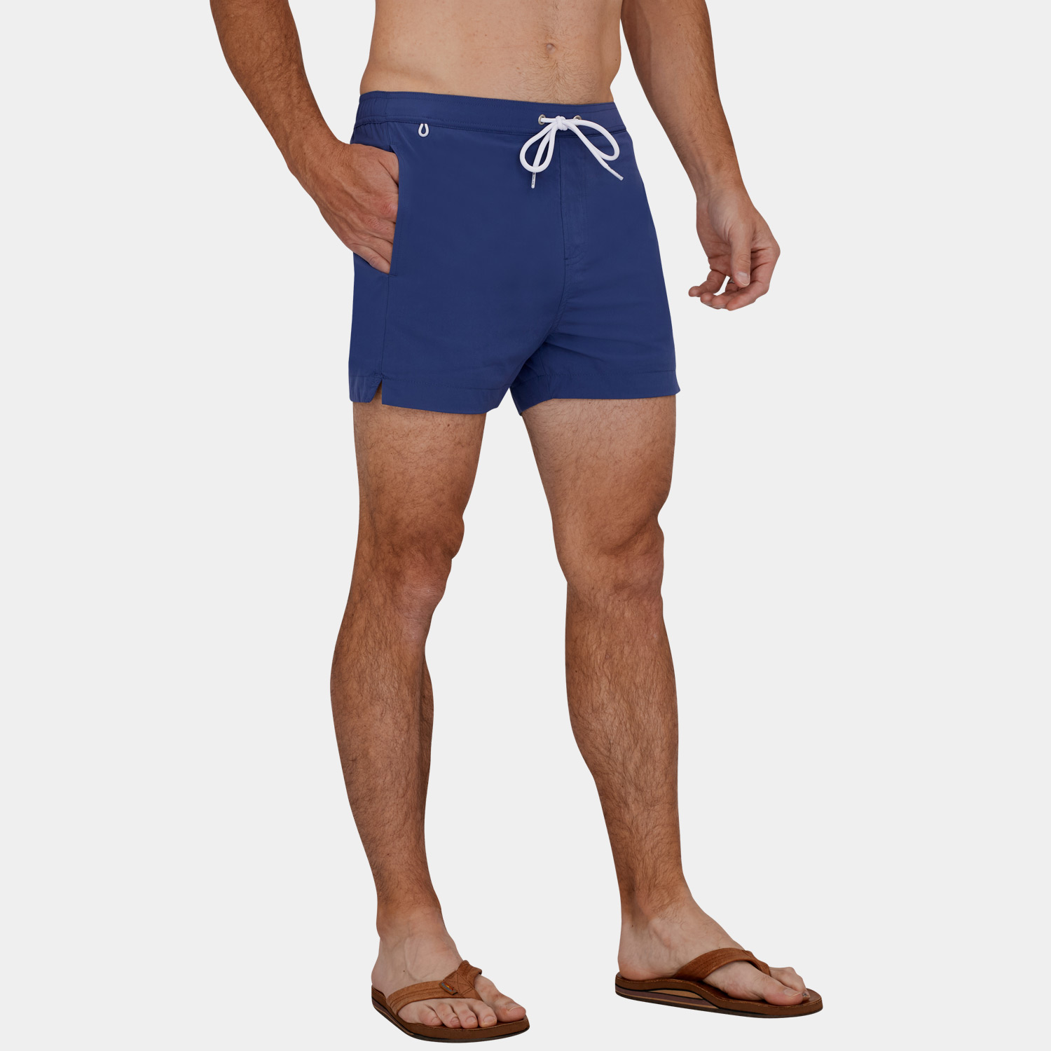 3 Inch Inseam Swim Trunks: Classics Blue - 02