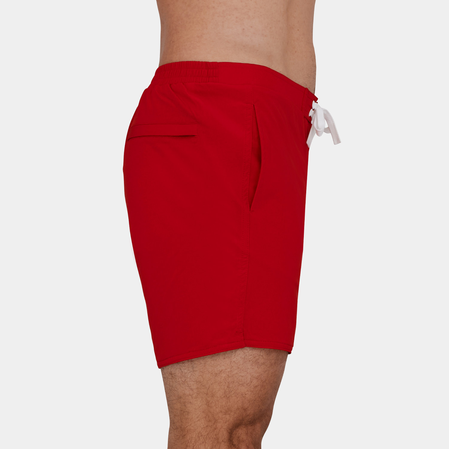 Mens Short Board Shorts: Red -7