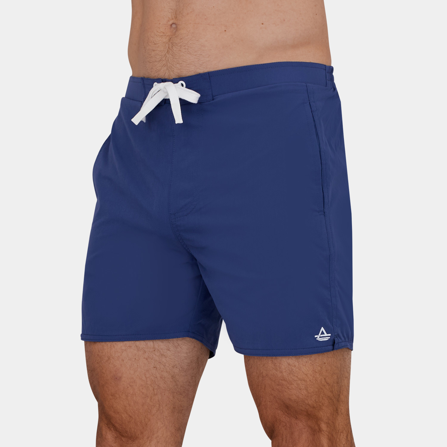 Mens Short Length Board Shorts: Blue - 3