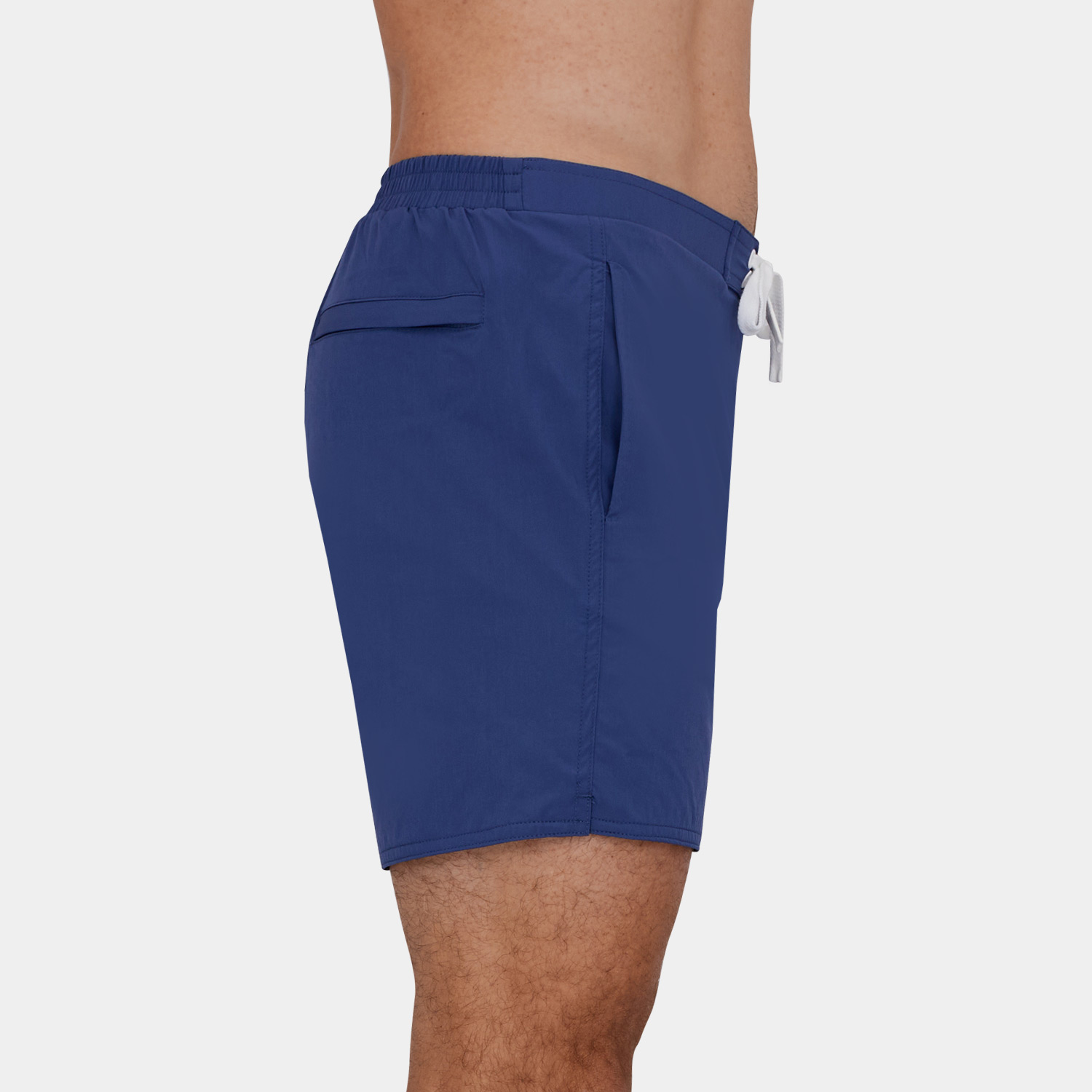 Mens Short Length Board Shorts: Blue - 7