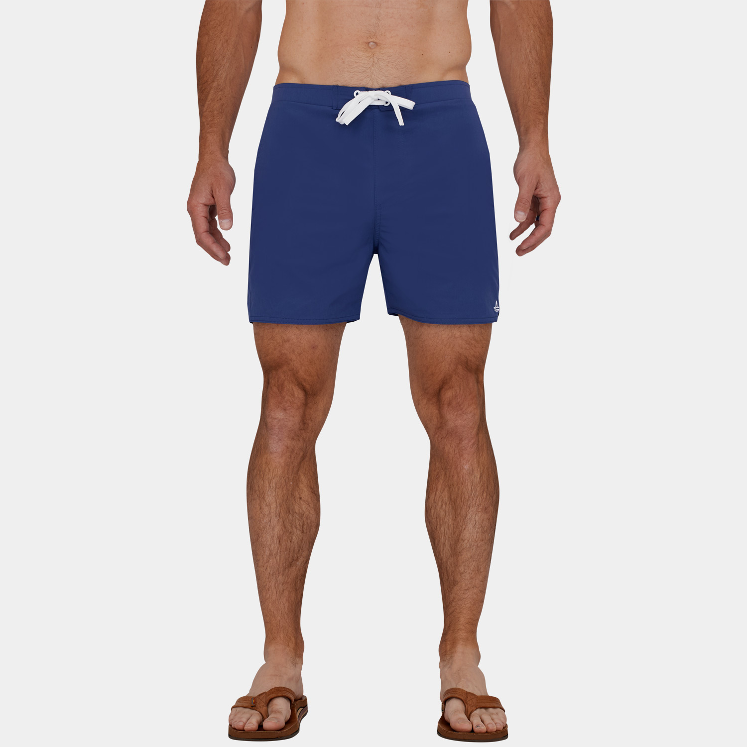 Mens Short Length Board Shorts: Blue - 8